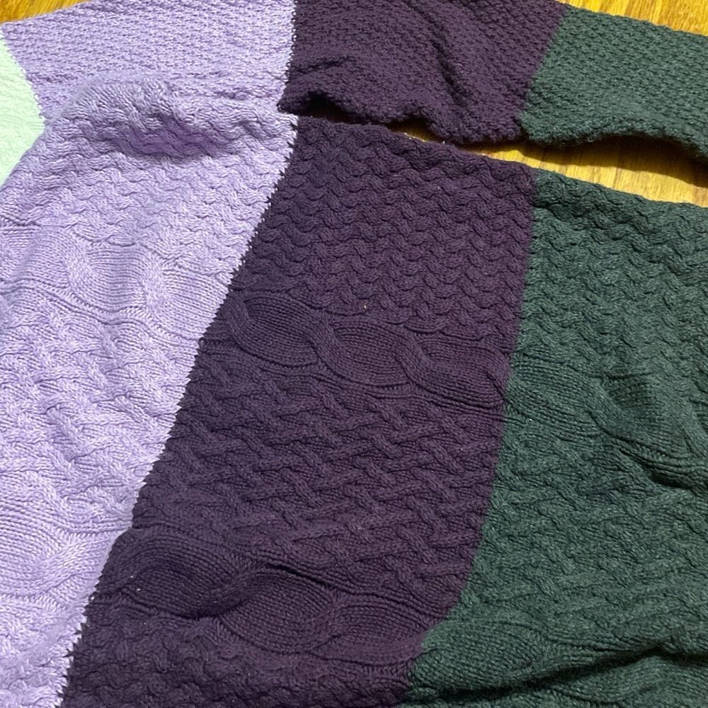Colorblock Cotton Sweater - Picture 3 of 5